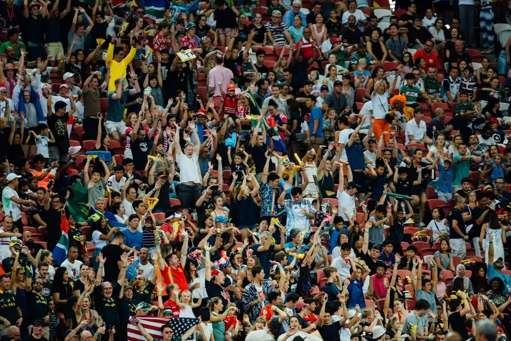 A full soccer stadium